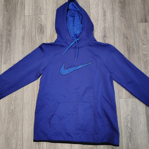 Nike Royal Blue Pullover with Swoosh - Picture 1 of 4